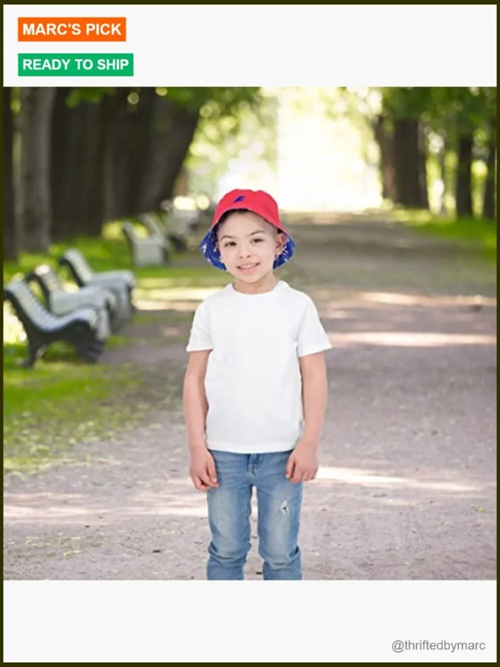 Reversible Bucket Hat for Kids, UPF 50+ Sun Protection